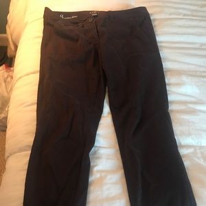 Maroon Loft ankle pants